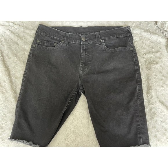 True Religion Men's Ricky Shadow Black Relaxed Straight Cut Off Shorts Size 38 - Picture 1 of 10